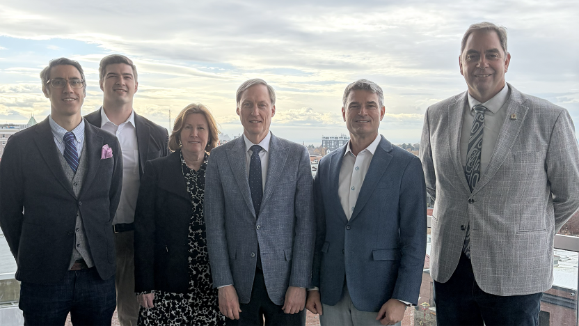 Directors Caradonna, DeVries, Little, McNeil-Smith, Murdoch and Goodmanson outside the CRD Board rooom on November 12, 2025