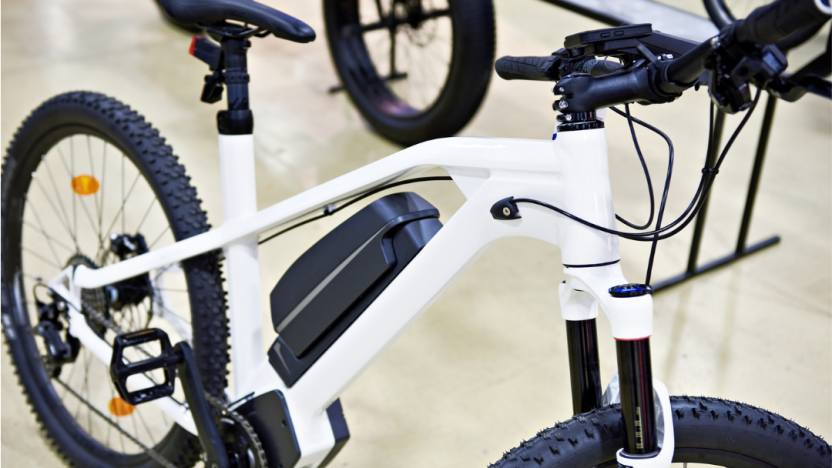 photo of a white e-bike